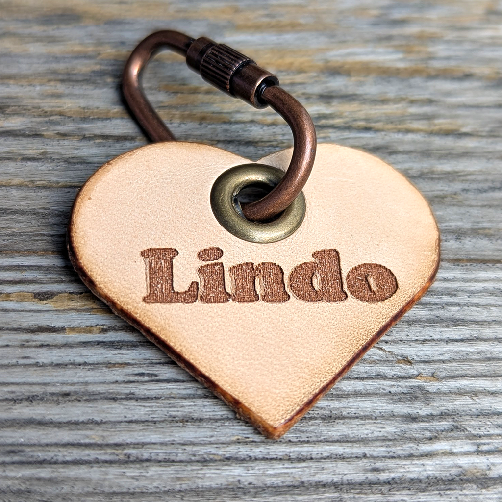 Genuine Leather ID Tag