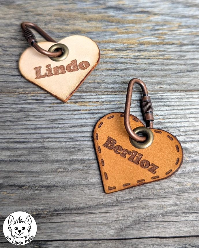 Genuine Leather ID Tag