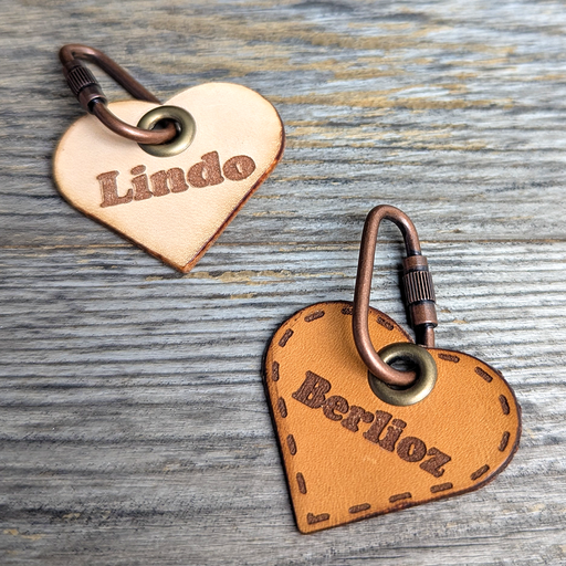 Genuine Leather ID Tag
